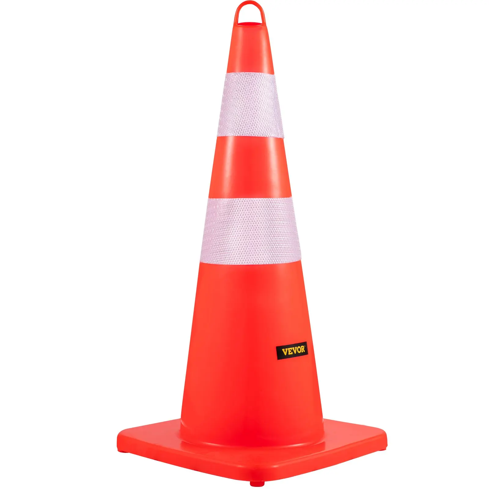 Safety Cones, 10PCS Traffic Cones, PVC Orange Construction Cones, 2 Reflective Collars Traffic Cones With Weighted Base And