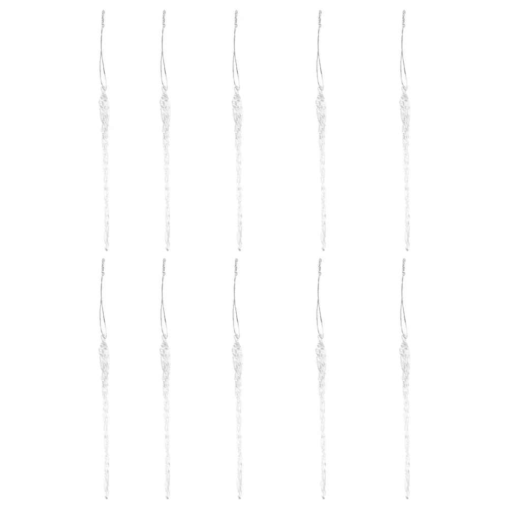 

36pcs Icicle Ornament Clear Acrylic Christmas Tree Pendant For Holiday Wedding Winter Decorations Xmas Icicle Pendant