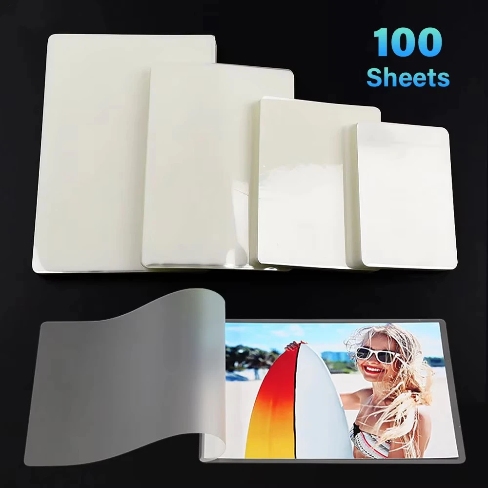 PET Laminating Pouches 3/4/5/6/7/8 Inch 60 Mic Thermal Laminating Film Transparent Glossy Plastic Film