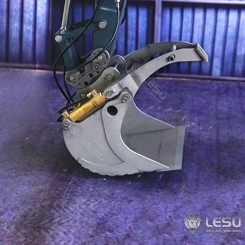 Metall-Greifkorb für 1/14 LESU RC Hydraulikbagger Et30H Aoue Et26 Outdoor-Spielzeug TH19605 LKW DIY Zubehör Spielzeug – Detail 10