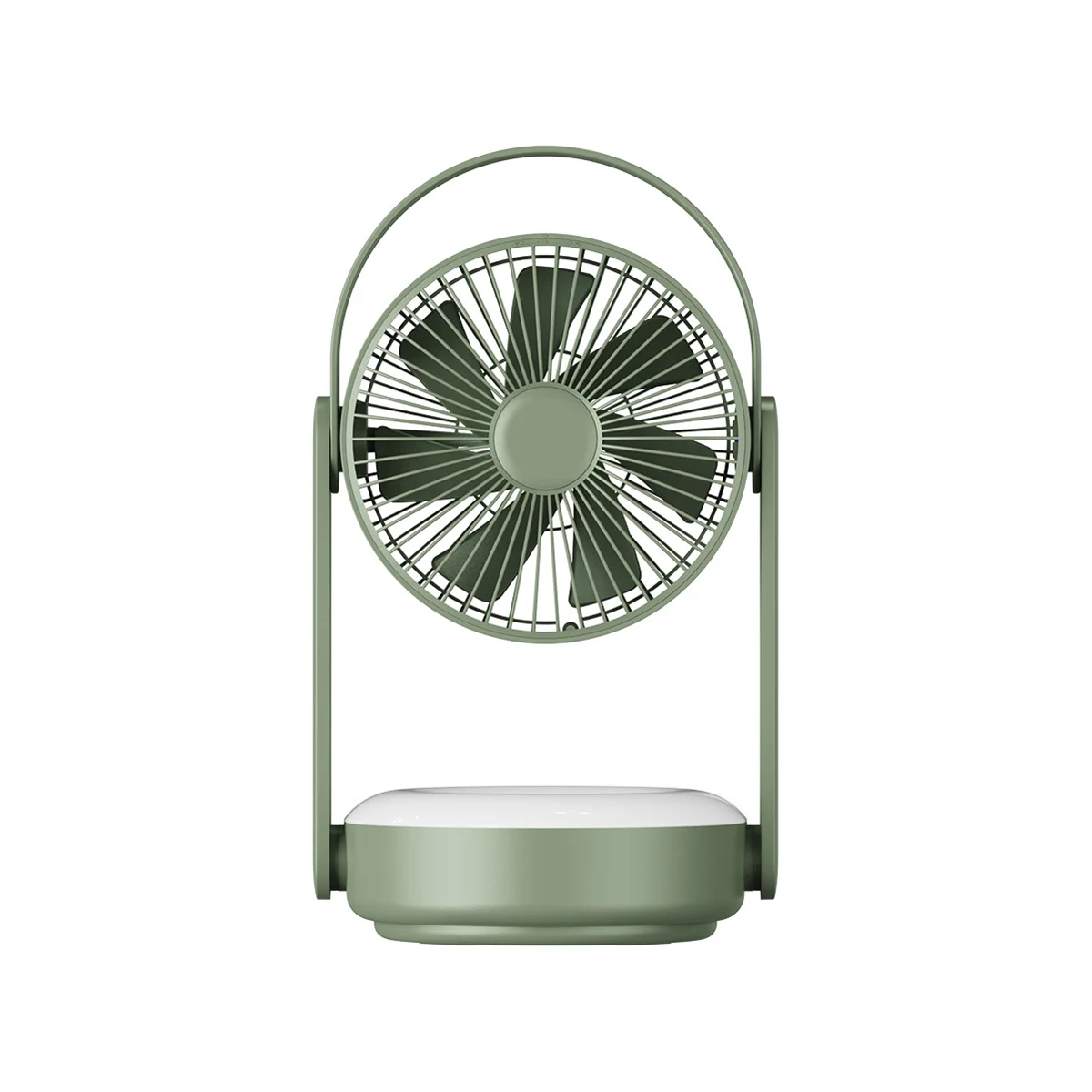 Outdoor 10000MAh Camping Fan Night Light Household Desktop Shaking Head Electric Fan Mini Wall-Mounted Small Fan