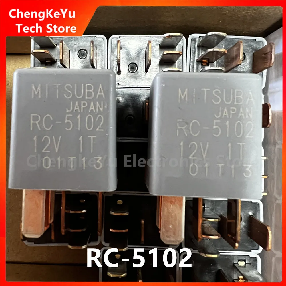 CKY 1-5PCS New Car windshield wiper fuse box air conditioning relay 5-pin For MITSUBA relay RC-5102 12V three-leaf relay