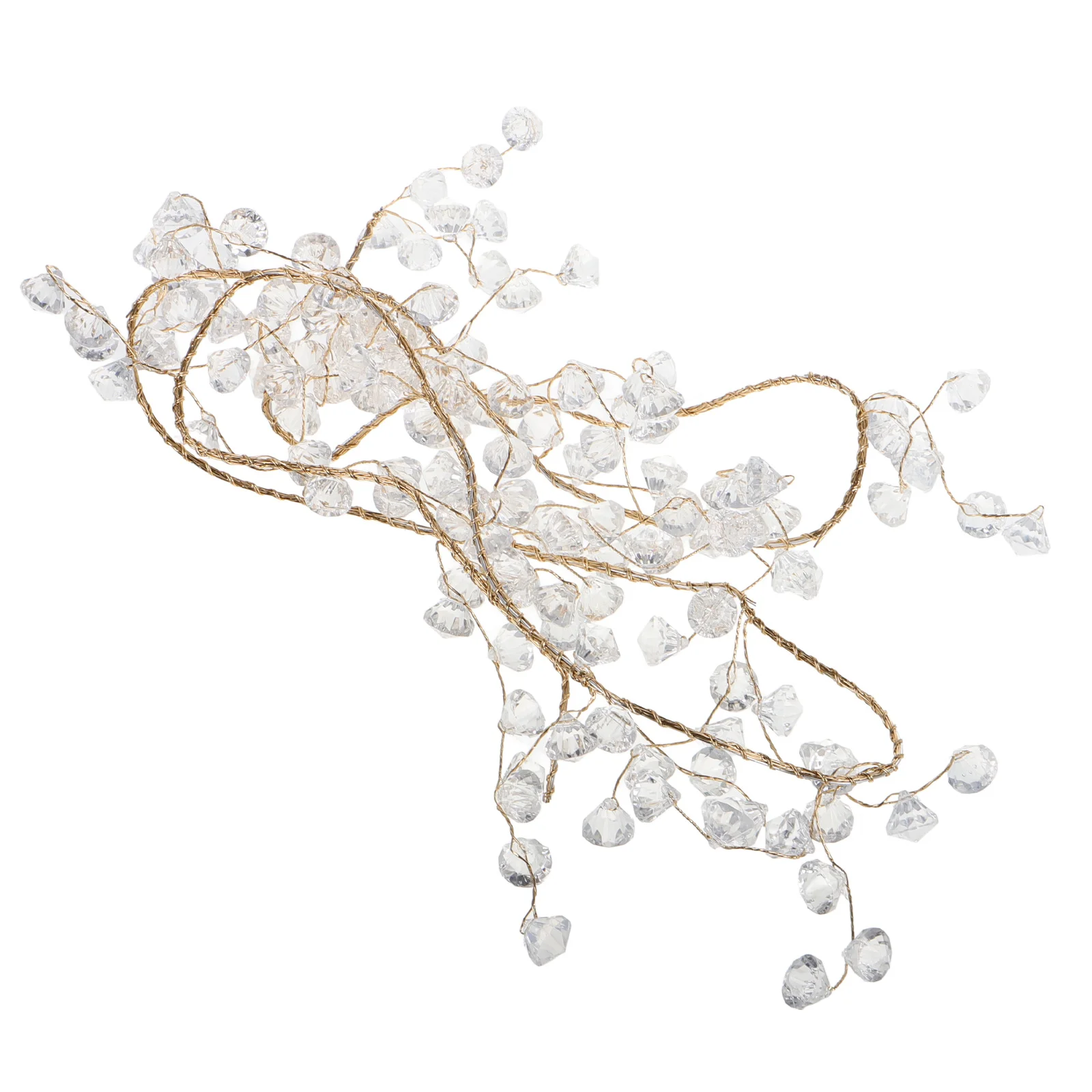 

Acrylic Crystal Garland Strands for Christmas Tree Decor Crystal Bead String Garlands Hanging Pendant Ornament Xmas Party