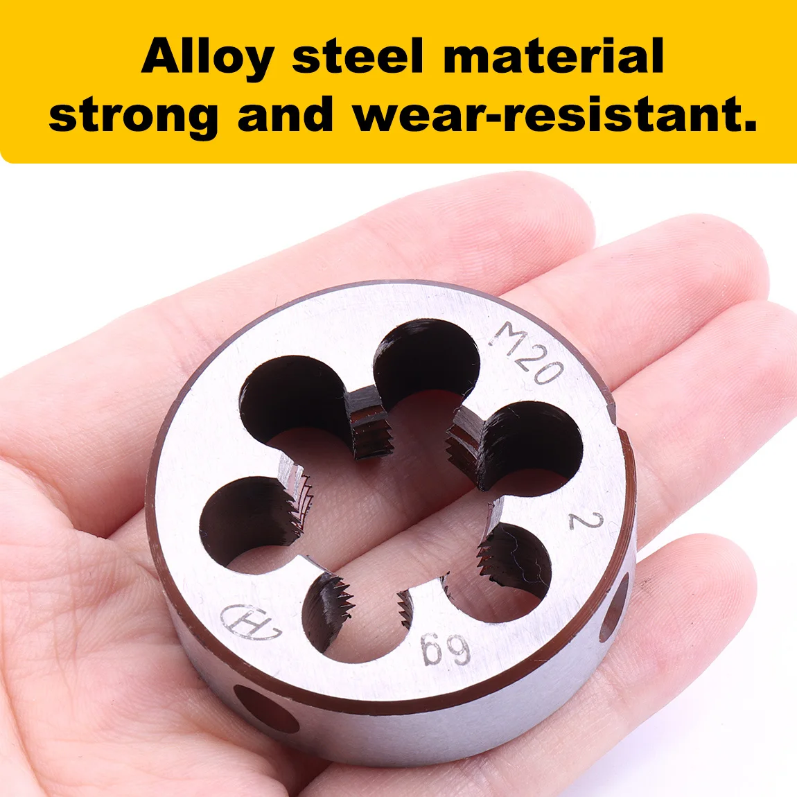 

1pc Right Hand Thread Die M20x2 M20x1.5 M20x1.0 Metal Thread Tool Metric Thread Die