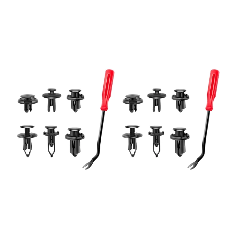 240PCS Car Plastic Rivets Retainer 6.3Mm 8Mm 9Mm 10Mm Expansion Screws Replacement Kit Bumper Push Rivet Clips