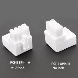 PCI-E PCI-Express 8Pin 6 Pin Female to Male 90 Degree Angled Adapter Connectors Power Adapters Elbow Head for Graphics Card GPU