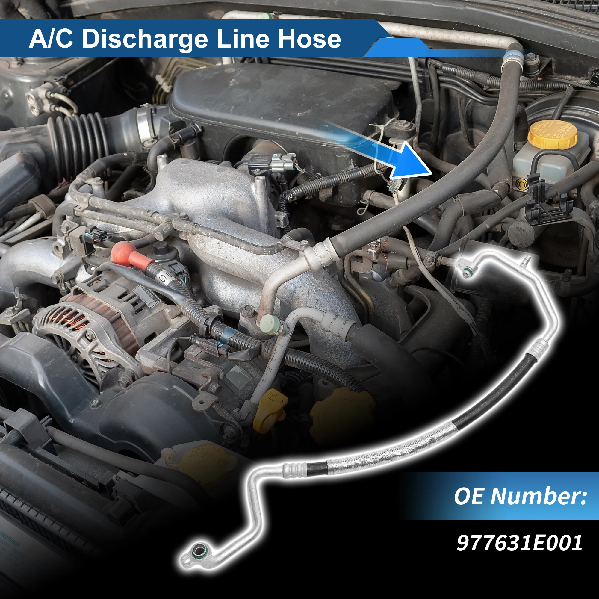 

UXCELL A/C Refrigerant Liquid Hose for Hyundai Accent 2006-2011 No.977631E001