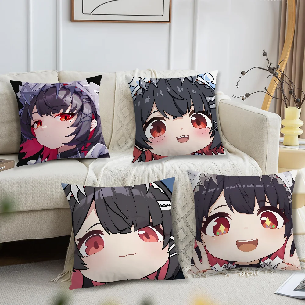Zenless Zone Zero Ellen Joe Cushion Cover Comfortable Soft Pillow Case for Sofa Living Room Home Office Decor Protective Covers