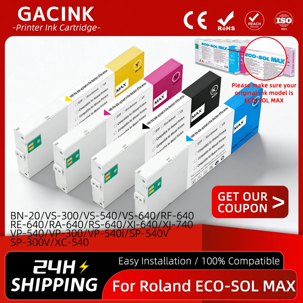 

For Roland ECO-SOL MAX ESL3 Ink Cartridge For BN‑20 VS‑300 VS‑540 VS‑640 RF‑640 RE‑640 RA‑640 RS‑640 XJ‑640 XJ‑740 VP‑540 VP‑300