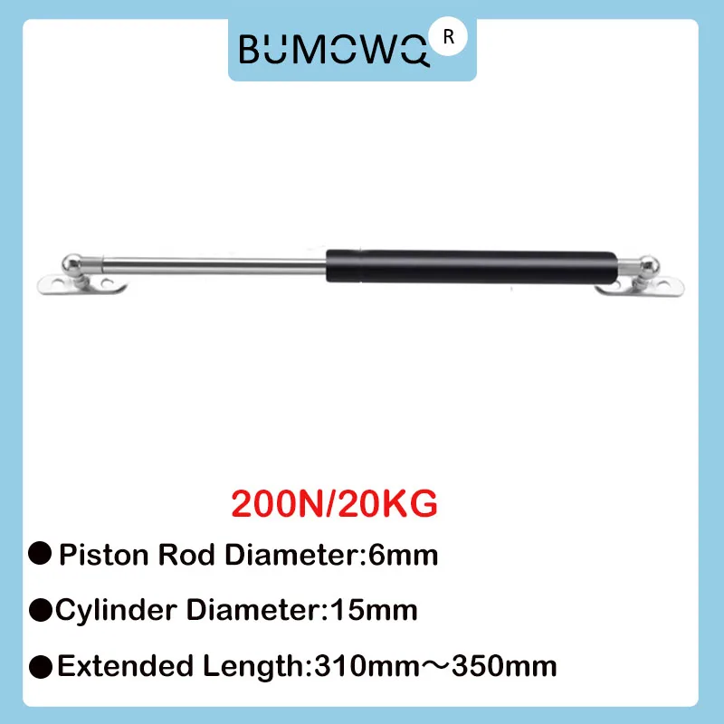 

1PC 310mm-350mm 20kg/200N Universal Furniture Gas Strut Bars Gas Shock Absorber Hydraulic Lift Kitchen Cabinet