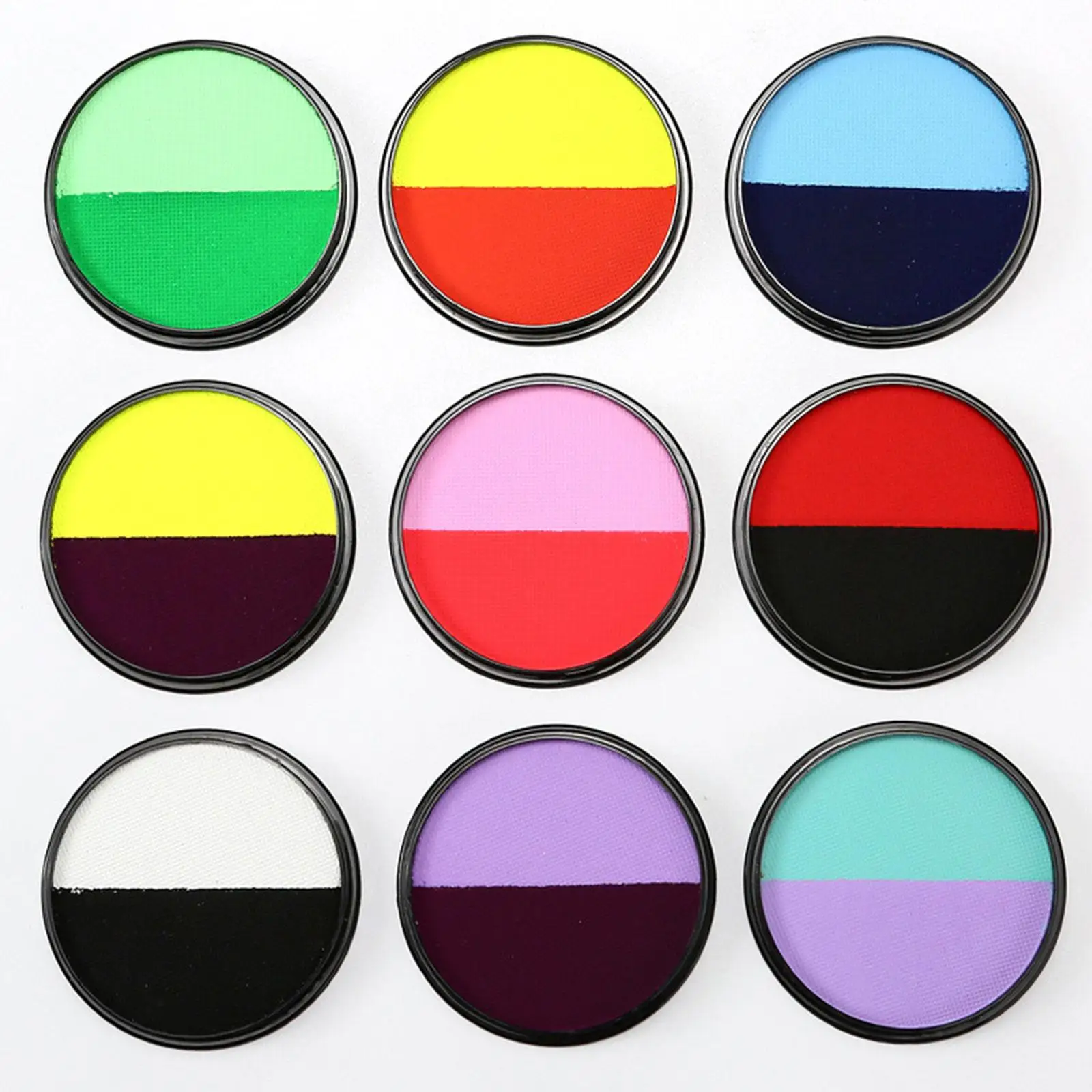 لوحة صبغات لطلاء الوجه والجسم النابضة بالحياة للأطفال والكبار أزياء تنكرية لمهرجانات عيد الميلاد #4