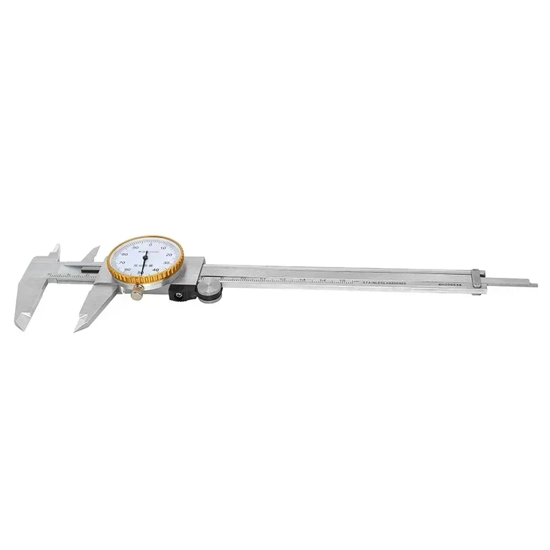 SHAHE 6 นิ้ว Dial Caliper 0.02 มม.สแตนเลสสตีล Dial Vernier Caliper Shock Proof เมตริกวัดเครื่องมือ
