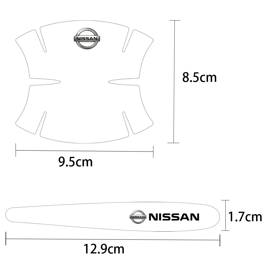 Car Door Handle Protection Film Door Bowl Stickers For Nissan Nismo QashqaiJ11 Juke Pulsar Leaf Sentra Note Patrol Tiida X-trail