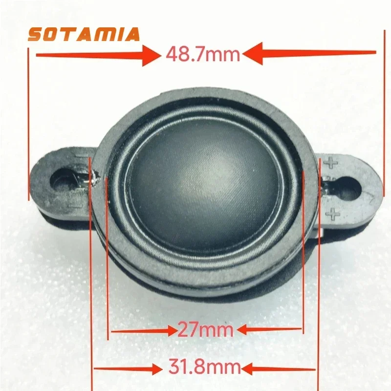 

SOTAMIA 2Pcs 1.25 Inch Mini Speaker 30mm 4 Ohm 15W Silk Film Tweeter Neodymium Dome Treble Audio Speaker DIY Bookshelf Speakers