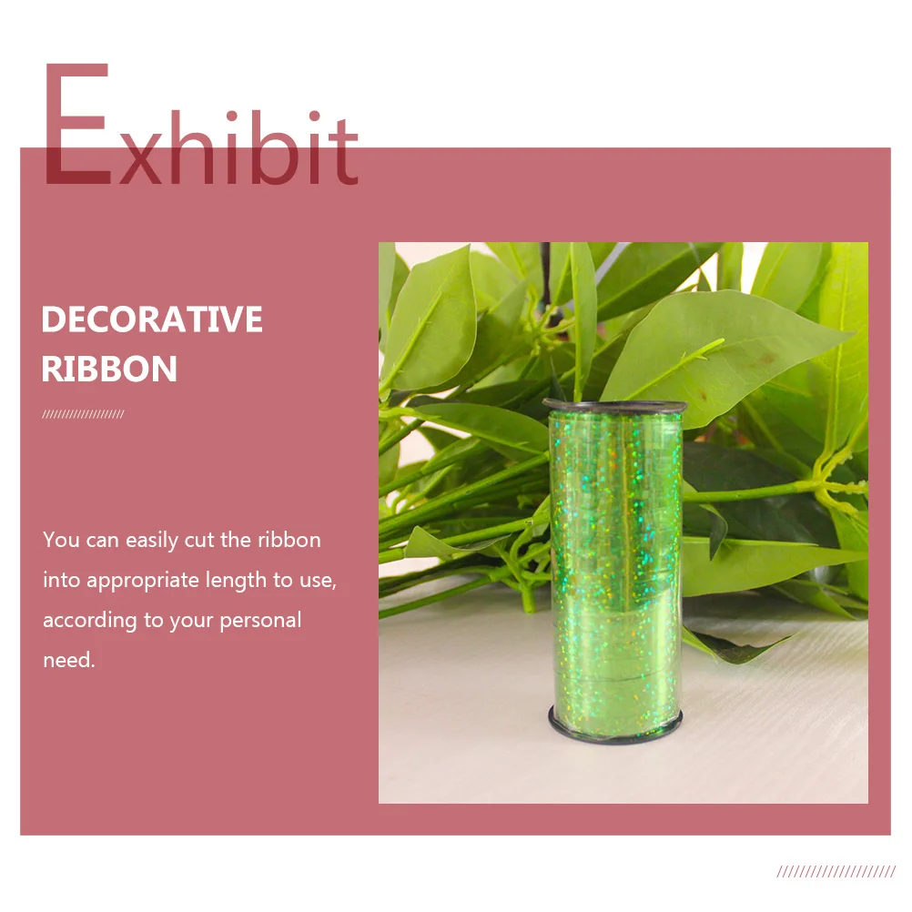 

5 Rolls Balloon Ribbon Decorative Shiny DIY Curling Ribbon Gift Packaging Balloon String for Party Crafts Flowers Festival