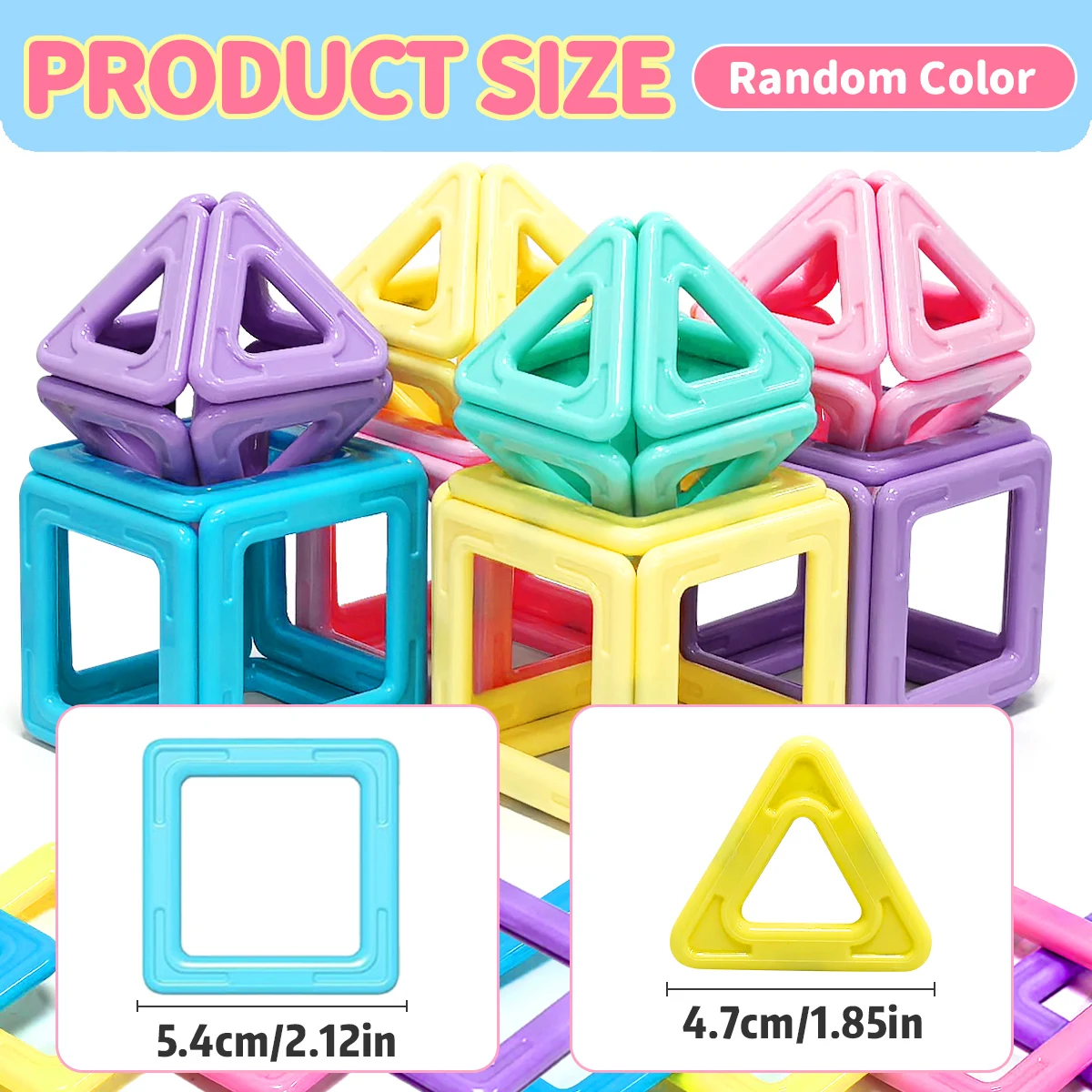 Macaron 3D Magnetische Blokken Set Speelgoed Voor Kinderen Jongens Meisjes Educatief Zintuiglijk Gebouw Magneticfor Speelgoed Geschenken 56/88/122PCS ﻿