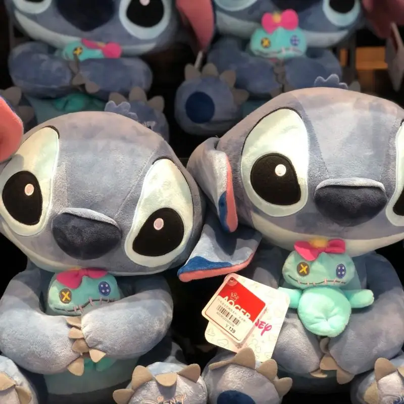 

Disney Lilo & Stitch Plush Toys Kawaii Anime Plushie Dolls Stitch&Scrump Soft Pillows Stuffed 55cm Birthday Gifts for Childrens
