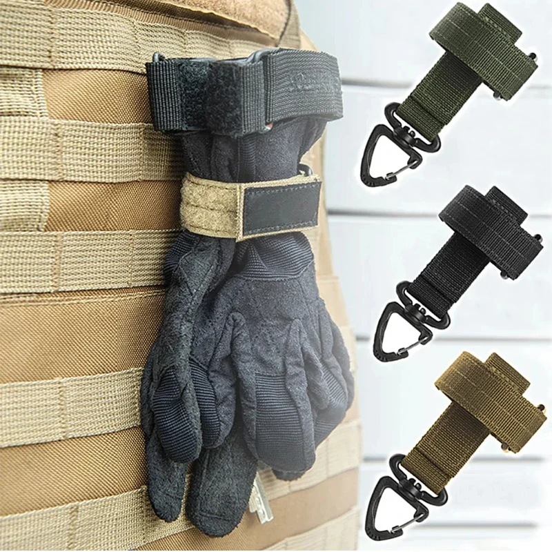 Wielofunkcyjne rękawice nylonowe Hak Outdoor Camping Rękawice robocze Klips bezpieczeństwa Outdoor Tactical Climbing Rope Camping Hanging Buck