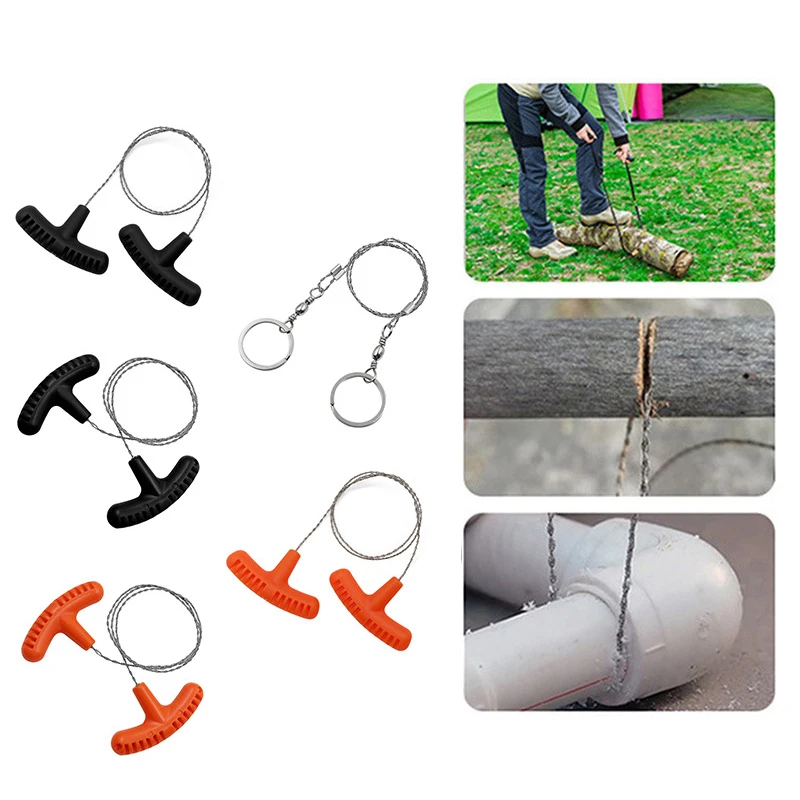 Manual Hand Steel Rope Chain Saw Practical Portable Emergency Survival Gear Steel Wire Kits Travel Tools Outdoor Camping Hiking