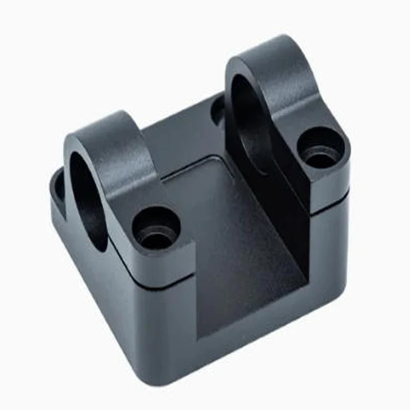 China Factory Custom CNC Precision CNC Machined Black Anodized Aluminum Alloy Optic Mount Bracket / Camera Housing