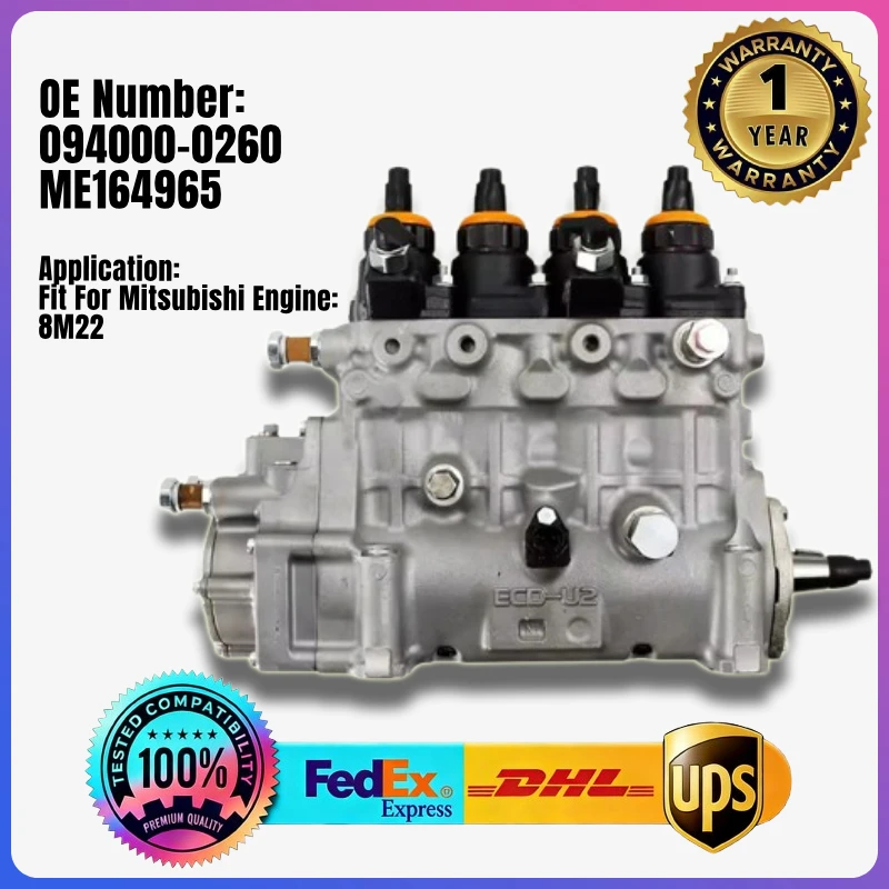 

094000-0260 ME164965 Fuel Injection Pump for Mitsubishi Engine 8M22 Truck Fuso