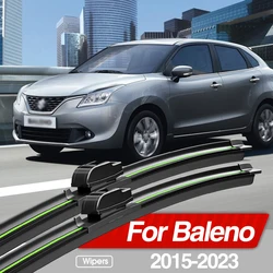 For Suzuki Baleno 2015-2023 Front Windshield Wiper Blades 2pcs Windscreen Window Accessories 2016 2017 2018 2019 2020 2021 2022