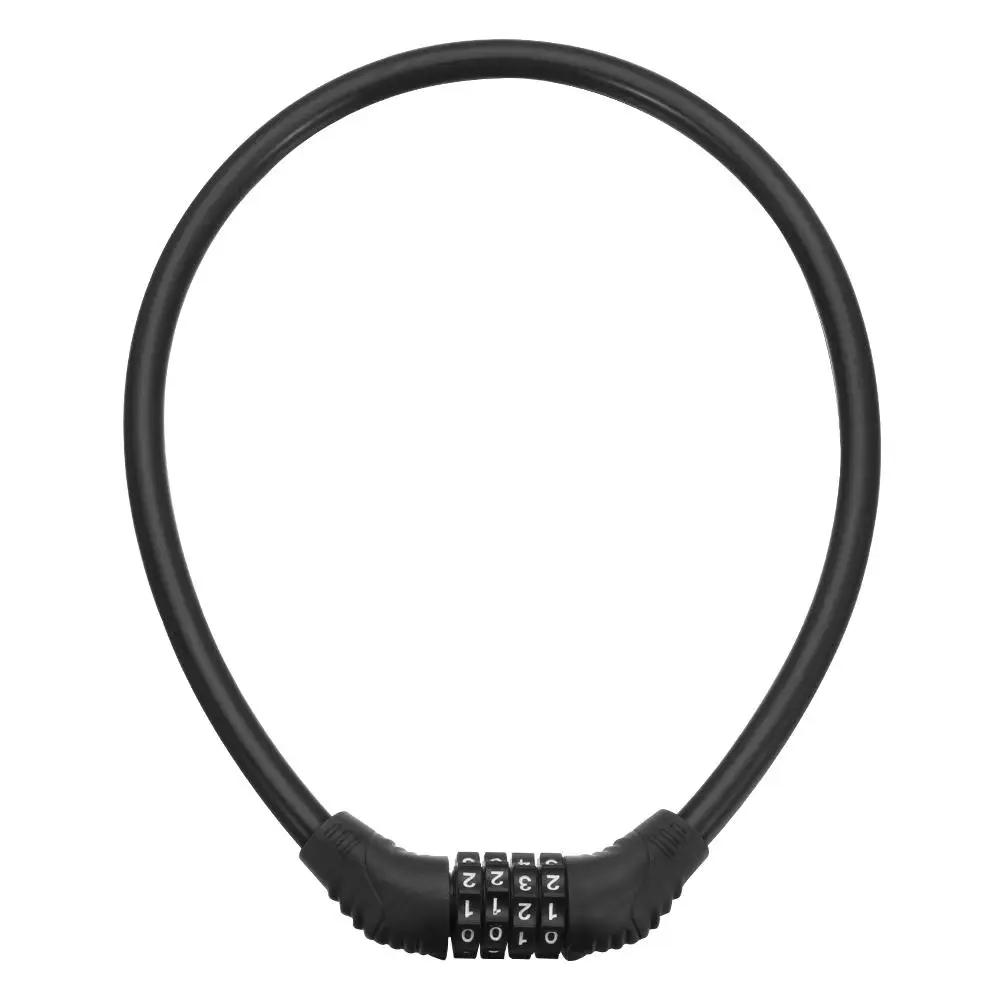 Bike Accessories Cable Chain Resettable 4 Digit Password Padlock Bike Lock Combination Number Bike Lock