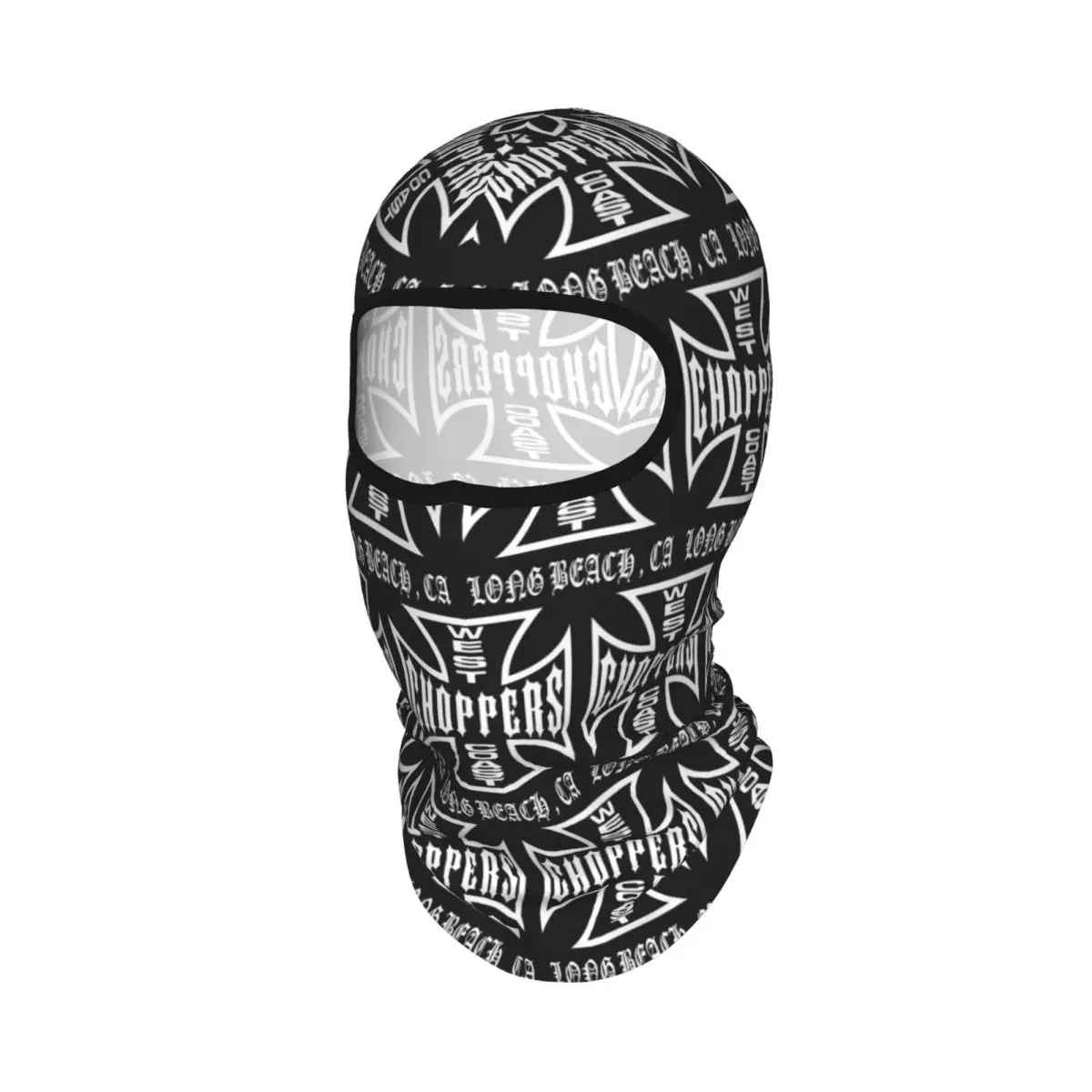 West Coast Iron Cross Choppers Breathable Thin Balaclava Full Face Mask Sun Protection Neck Gaiter For Motorcycle Cycling