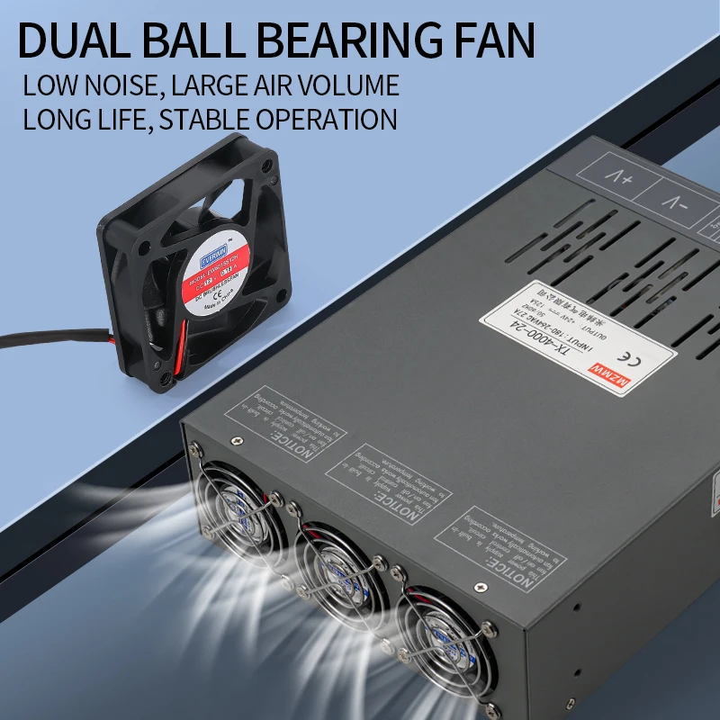 5000W 12V 24V 36V 48V 72V 80V-220V RS485 통신 프로토콜 조정 가능한 디지털 산업용 SMPS AC DC 스위칭 전원 공급 장치