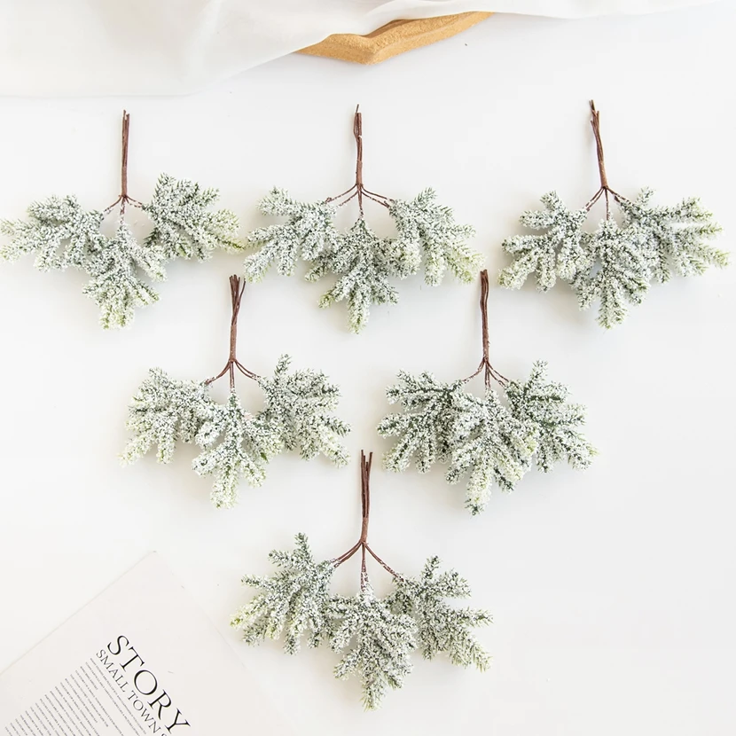 

1Pc Artificial Plants Golden Fake Branch With Frost Christmas Tree Accessory Home Wall Hanging Wedding Decoration Scrapbook Diy