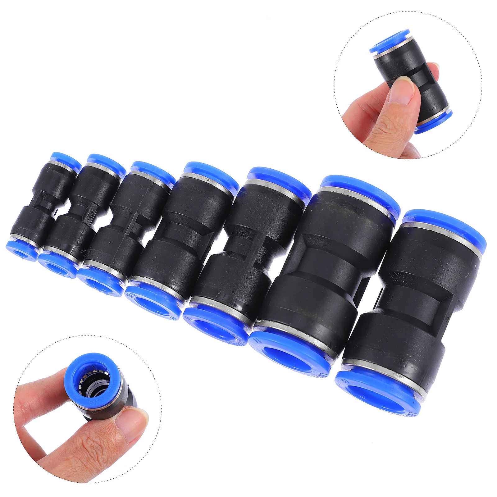 

35 шт., набор быстрых разъемов, прямые нажимные пневматические соединители, соединение труб, пластиковые фитинги для трахеи, домашняя фабрика