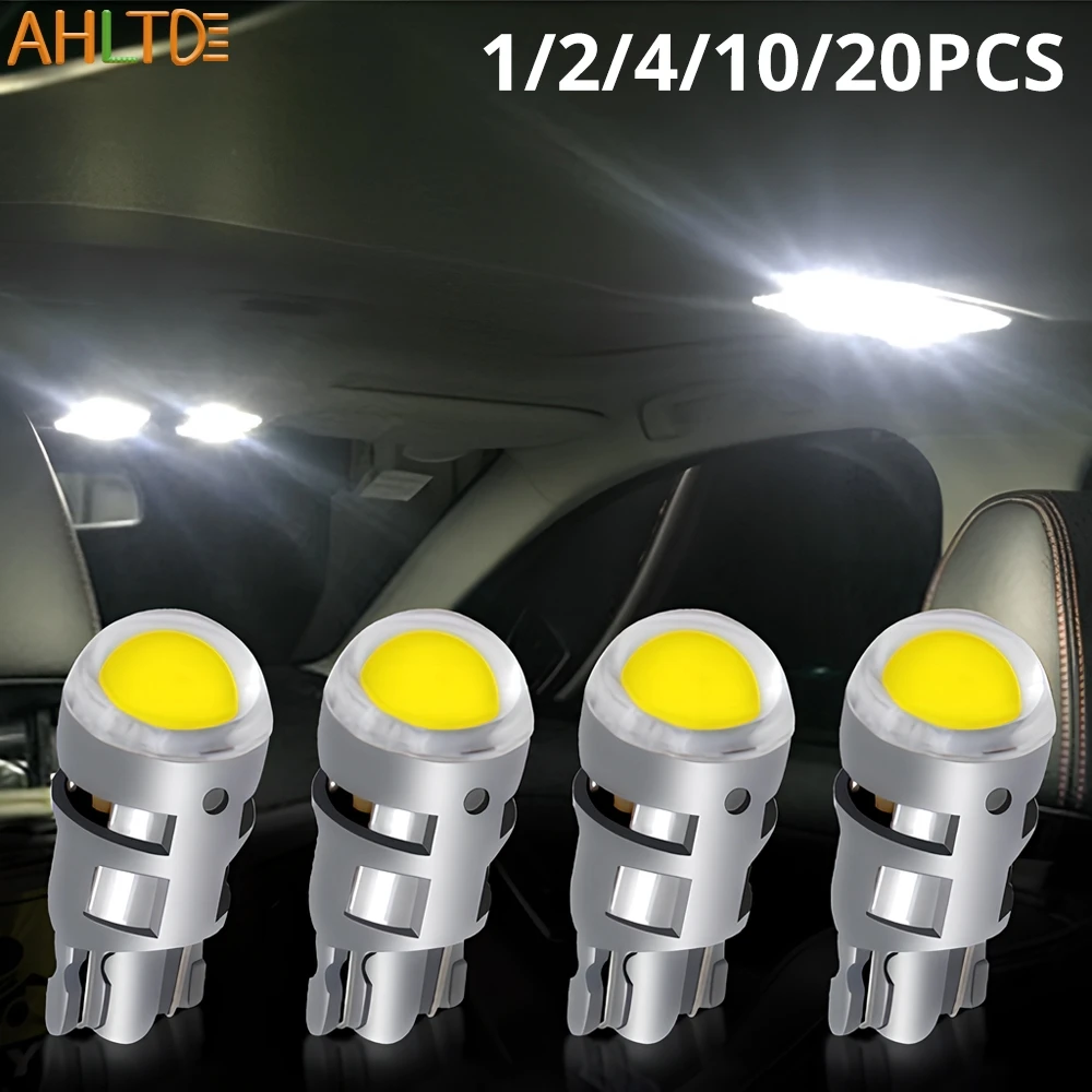 

1/2/4/10Pc Car T10 COB Led W5W 194 168 Interior Trunk Reading Lamp Ultra Bright 12V Auto Brake Turn Signal Clearance Light White