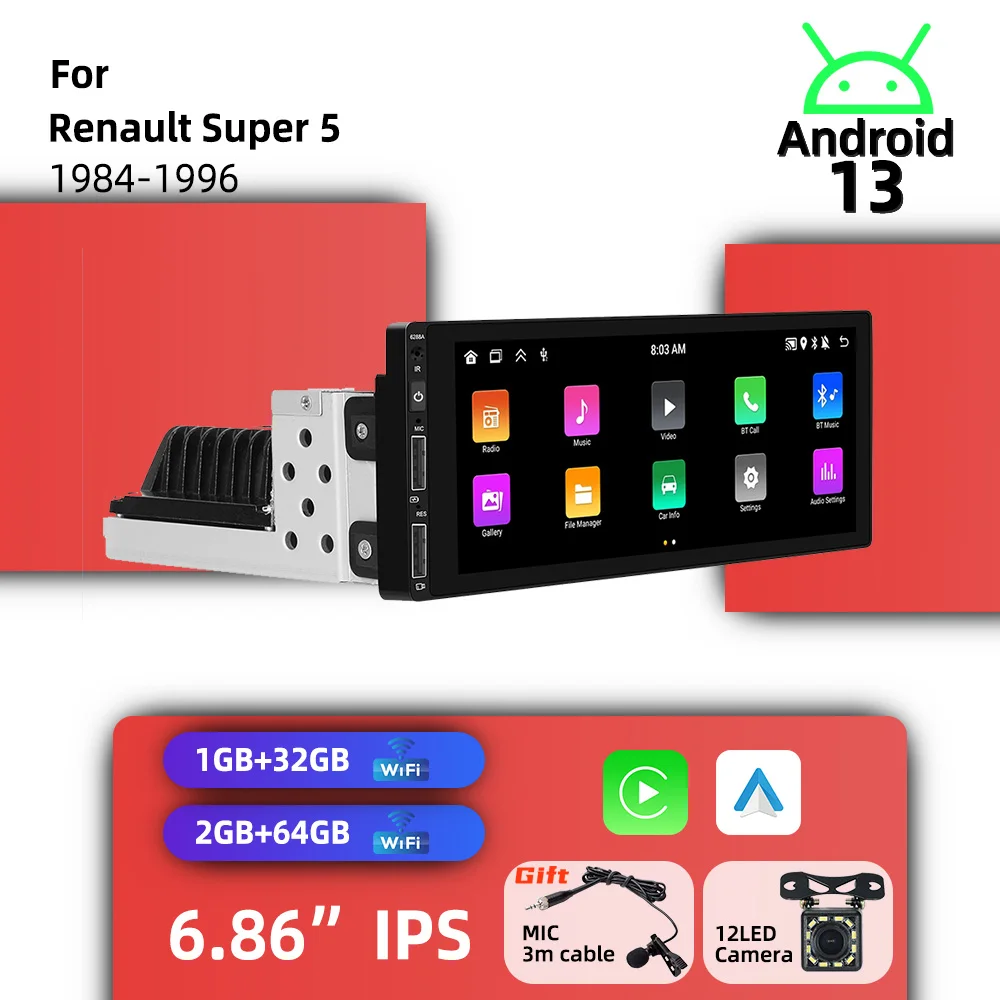 1 Din Radio Head Un…