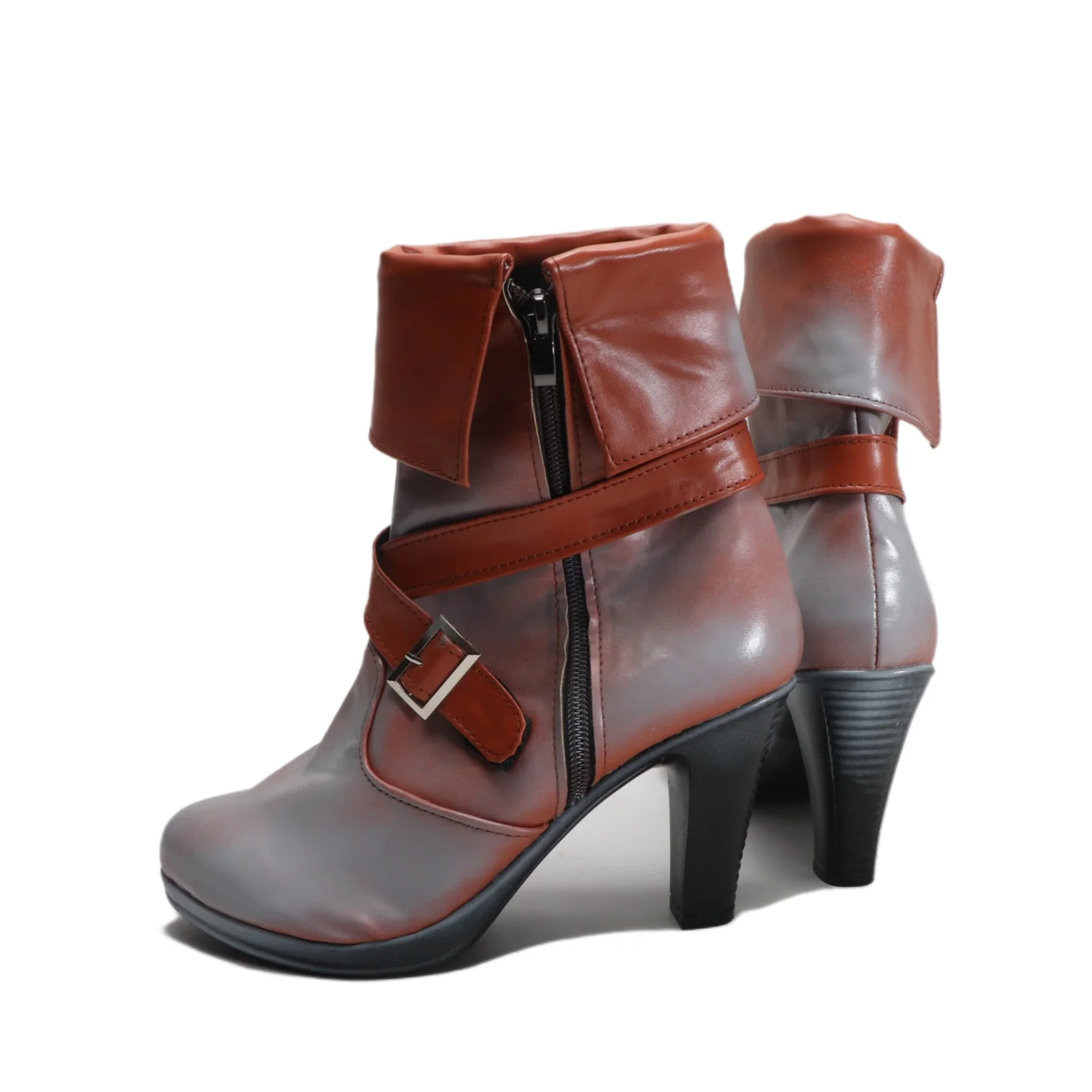 게임 와일드 헌트 트리스 메리골드 코스프레 신발 부츠 PU 가죽 신발