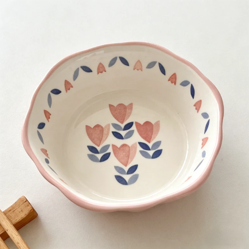 

Свежая минималистичная керамическая чаша в корейском стиле с высокой красотой для дома, фритюрница, специальное использование, чаша для выпечки яиц на пару, кухонная посуда