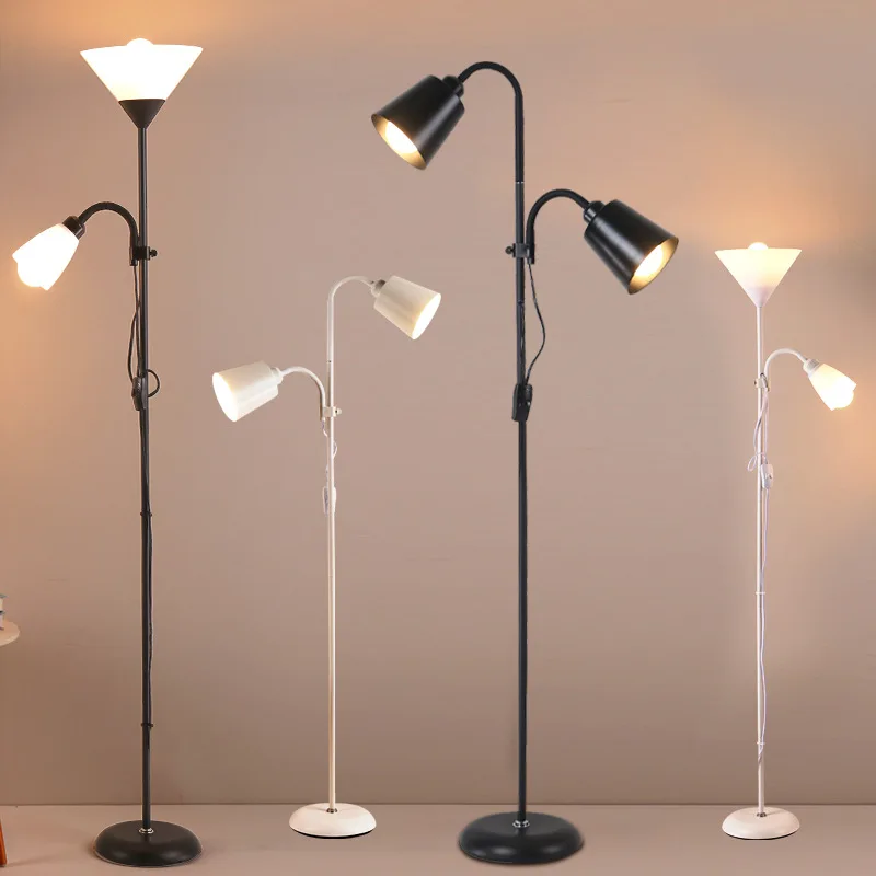 

Modern Bedside Sofa Floor Lamp American Minimalist Standing Lights Luxury Nordic Floor Lamp for Living Room Bedroom