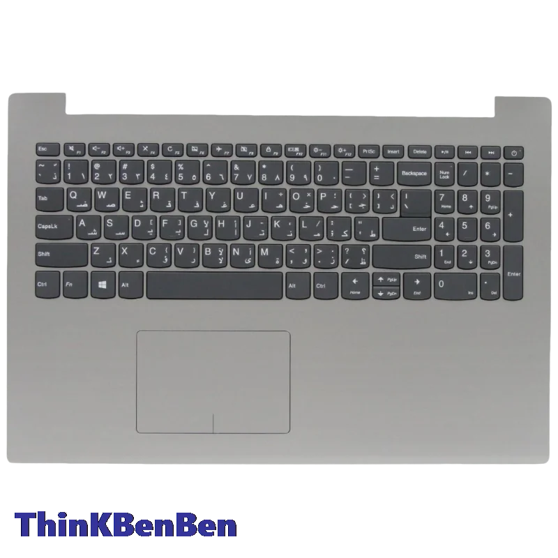 ARA Arabic Platinum Grey Keyboard Upper Case Palmrest Shell Cover For Ideapad 320 15 15ISK 15IKB 15IAP 15ABR 15AST 5CB0N86317