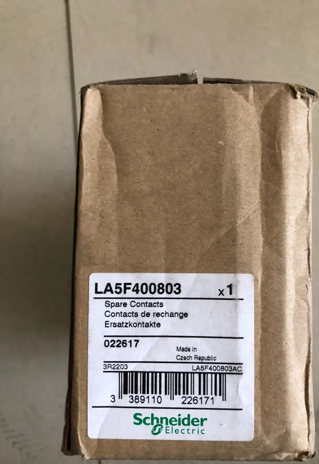 SCHNEIDER  LA5F400803 SPARE CONTACTS NEW IN open BOX