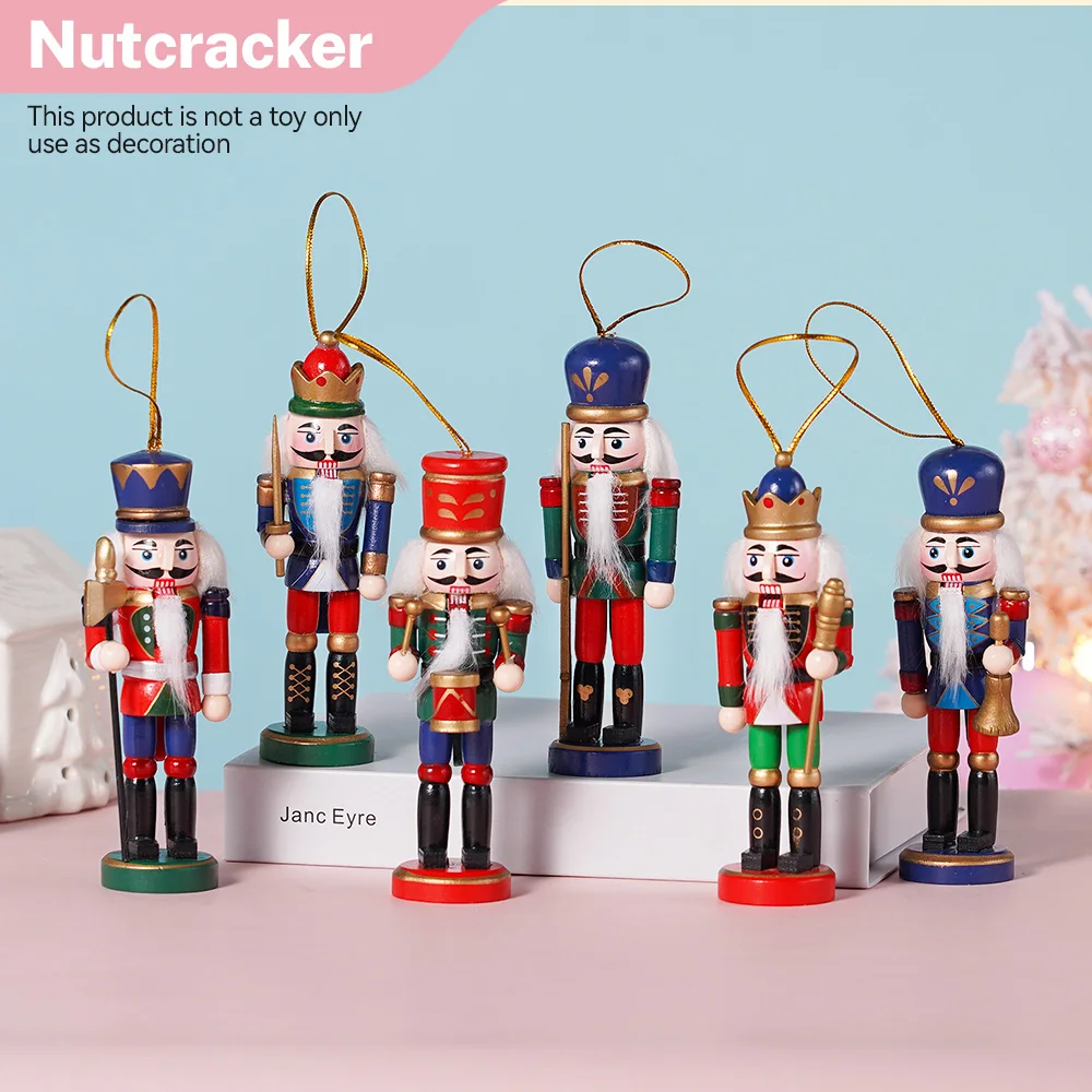 1 Set Nussknacker American Honor Guard 13 CM Weihnachtsbaum Ornament Walnuss Soldat Holz Handwerk Ornamente Party DIY Dekorationen