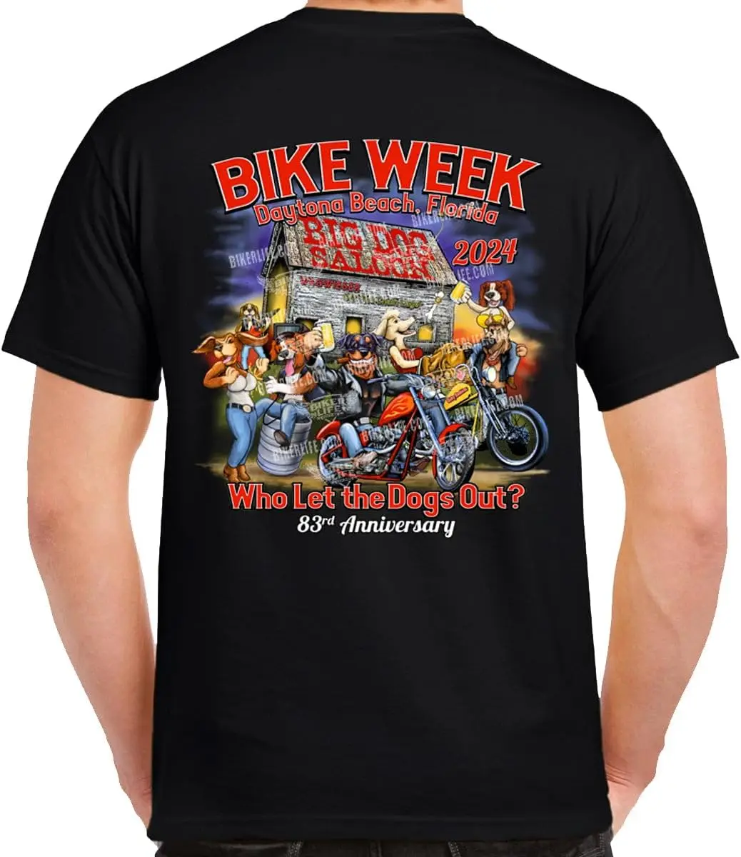 2024 Bike Week Daytona Beach Who Let The Dogs Out T-Shirt