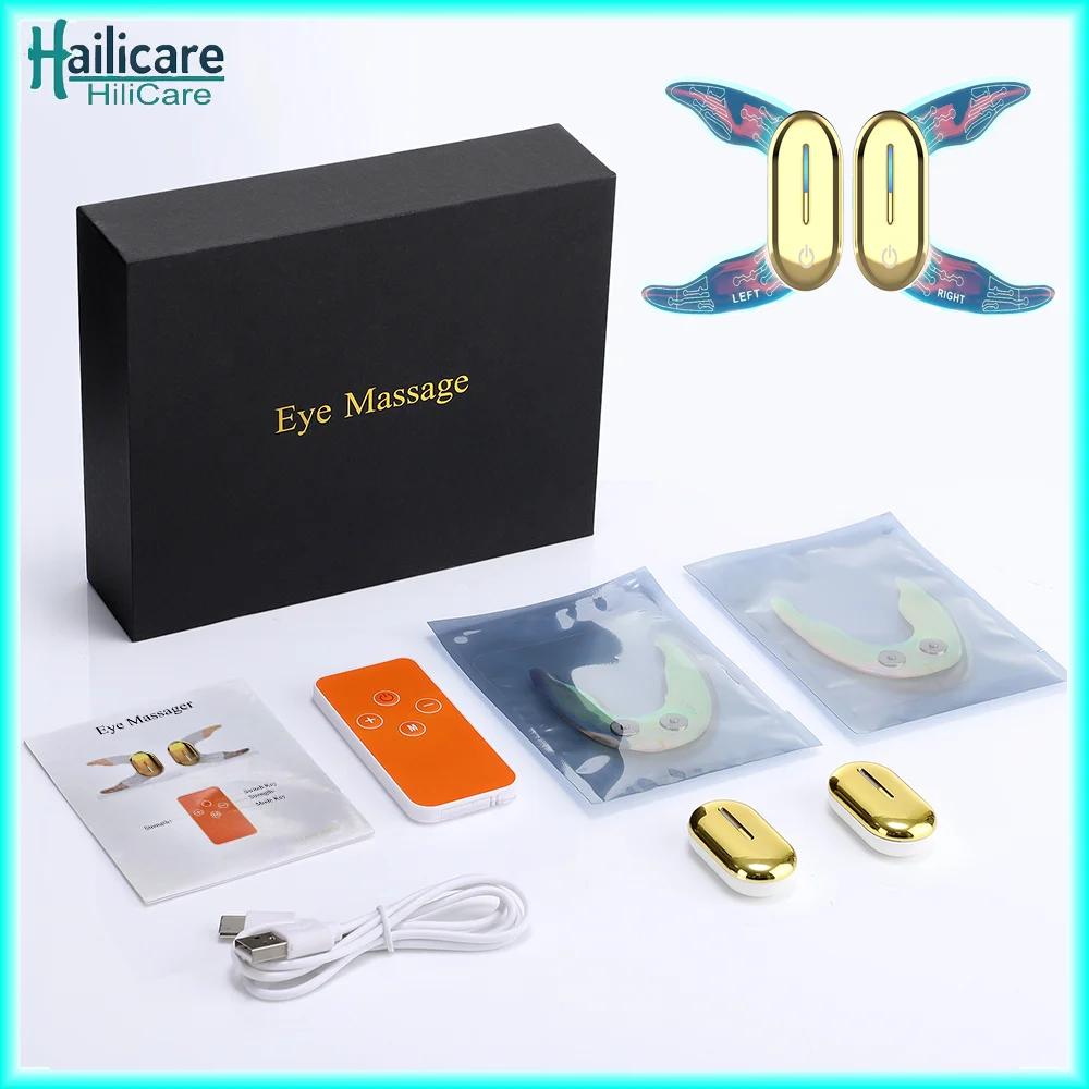 

1 Pair of EMS Eye Mask Patch Microcurrent Eyes Lifting Eye Massager Relieves Eye Fatigue Fine Lines Dark Circles Eye Bags Remov