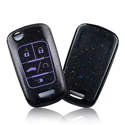 NEW TPU Car Key Case Full Cover for BUICK Chevrolet Equinox Camaro Cruze Malibu Sonic Buick Terrain 5 buttons key protective