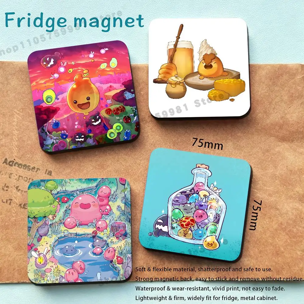 Cute N-Naughty Slime Rancher New PVC Fridge Magnet for Cartoon Refrigerator Decor For Child Magnetic Toy
