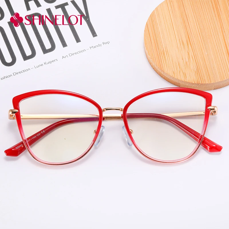 

95968 Medical Grade Cat Eye Eyeglasses Female Eye Protection Glasses Full Frame Youth Style Best-Selling Girlfriend Eyewear Gift