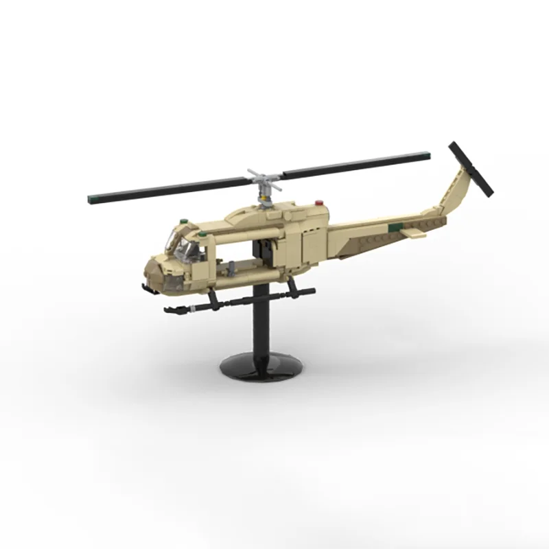 Aerial Fighter Moc Building Blocks American UH-1N HUEY Fighter Series Model Technology Bricks DIY Assembly Holiday Toy Gifts