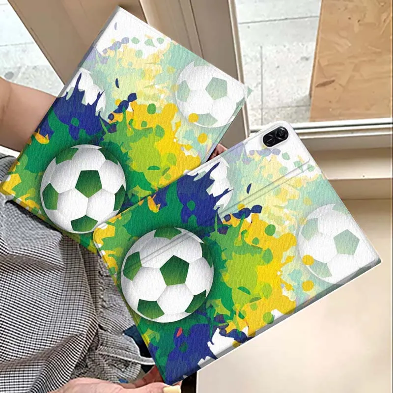 

Модный чехол с футбольным принтом для планшетов Huawei MatePad M5 T5 SE 11 Pro, Honor Tab 5 V7 V8 X9 GT 10.1 10.8 дюймов