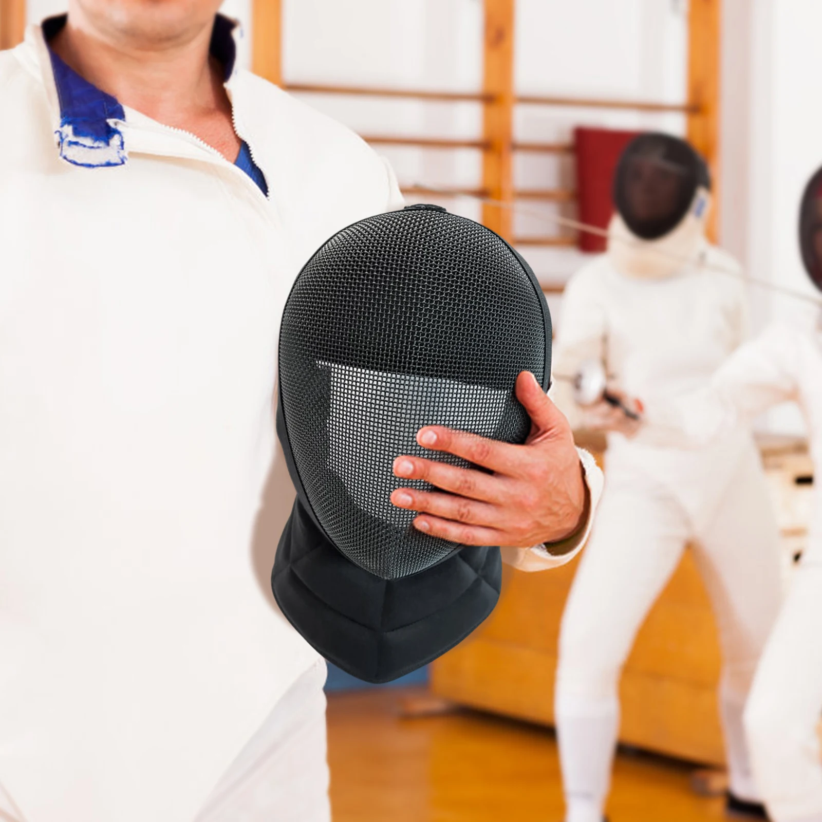 Fencing Mask Kendo Fence Protective Equipment Head Protect Fencing Helmet for Competition Sports Training Accessories