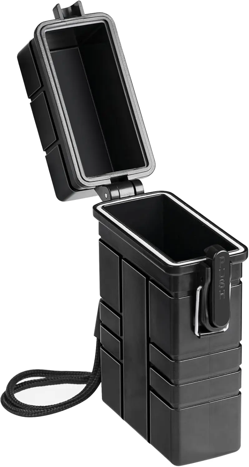 

Waterproof Airtight Container 20pcs for 84-100mm Items, EDC Survival Box for Camping, Fishing, Travel Gear