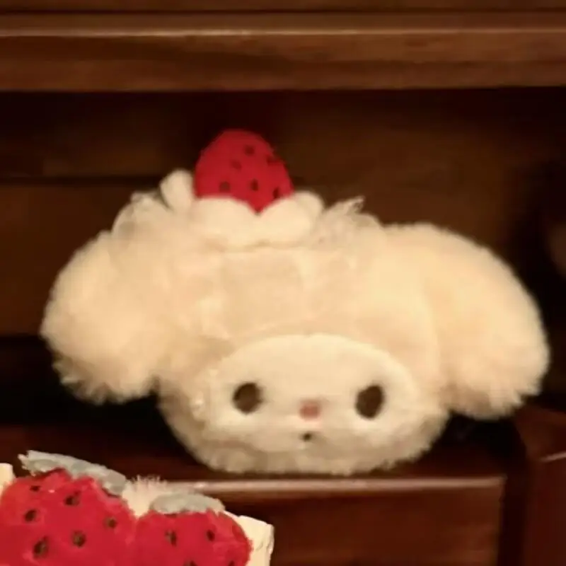 Sanrio Japanese Hello Kitty Melody Hairclip Sweet Stuffed Hair Rope Cartoon Cute Strawberry Bowknot Kitty Cat Hairpin Hair Rope