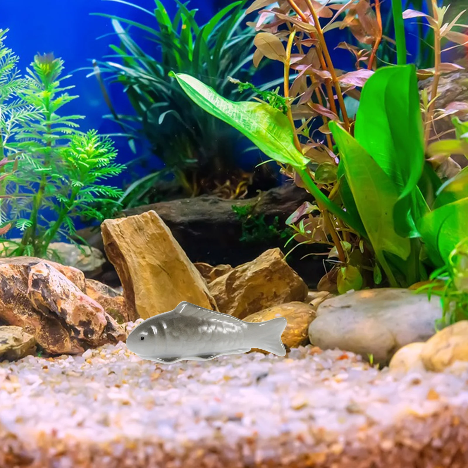 

Ceramic Floating Fish Sculpture Bathtub Ornament Garden Pond Koi Decoration Tabletop Aquarium Floating Decor Fish Aquarium Decor